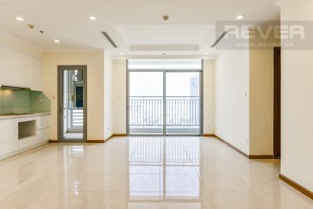Phòng khách Căn hộ Vinhomes Central Park 3 phòng ngủ tầng cao L5 nhà trống