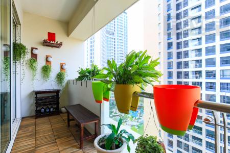 Ban Công Căn hộ The Estella 2 phòng ngủ tầng trung tháp 4A thiết kế đẹp, trẻ trung