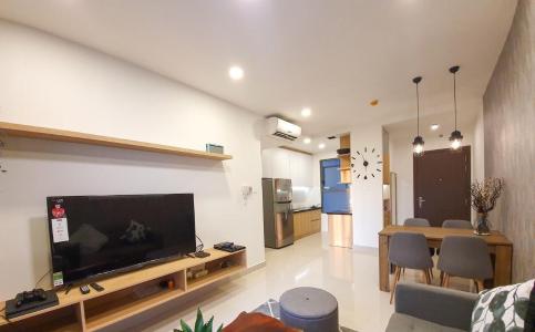 Phòng khách căn hộ The Sun Avenue Cho thuê căn hộ The Sun Avenue, nội thất đầy đủ, dọn vào ở ngay.