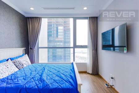 Phòng Ngủ 2 Căn hộ Vinhomes Central Park tầng cao Landmark 2 view đẹp về sông và Landmark 81