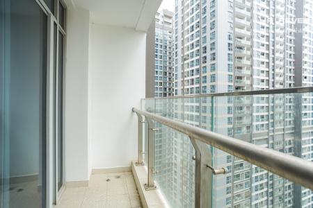 Ban công căn hộ VINHOMES CENTRAL PARK Cho thuê căn hộ Vinhomes Central Park 1PN, đầy đủ nội thất, ban công Đông Nam