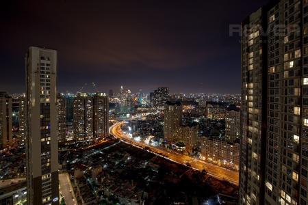 View Cho thuê căn hộ Vinhomes Central Park 2PN, tầng cao, tháp Landmark 3, đầy đủ nội thất, view thành phố