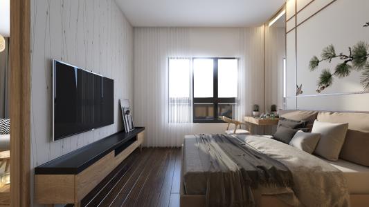 phòng ngủ 1 Akari City Căn hộ Akari City tầng 20 bàn giao nội thất cơ bản