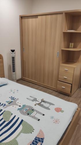 Phòng ngủ căn hộ Vinhomes Grand Park Căn hộ Vinhomes Grand Park view nội khu yên tĩnh, nội thất đầy đủ.