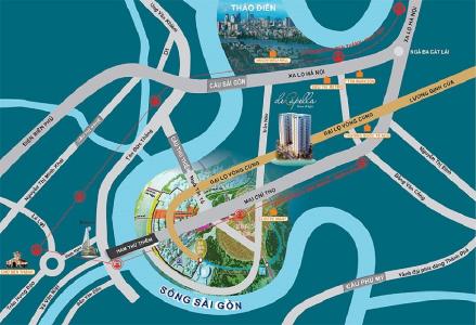 Vị trí căn hộ De Capella , Quận 2 Căn hộ tầng 8 chung cư De Capella view nội khu yên tĩnh, nội thất cơ bản.