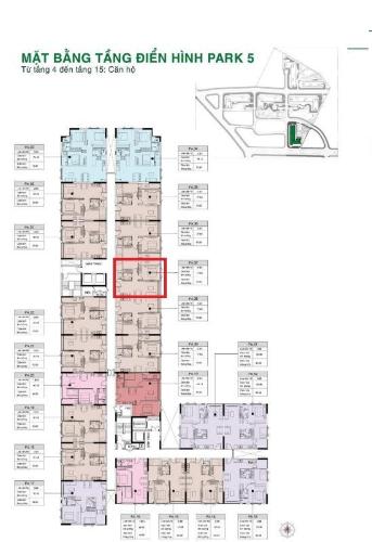 Layout tầng căn hộ Picity High Park, Quận 12 Căn hộ Picity High Park thiết kế hiện đại, cửa chính hướng Đông.