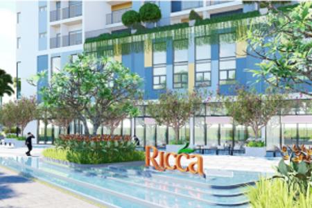 Phối cảnh khu căn hộ Ricca Bán căn hộ Ricca thuộc tầng trung, diện tích 68m2, 2 phòng ngủ, hướng ban công Tây Nam,