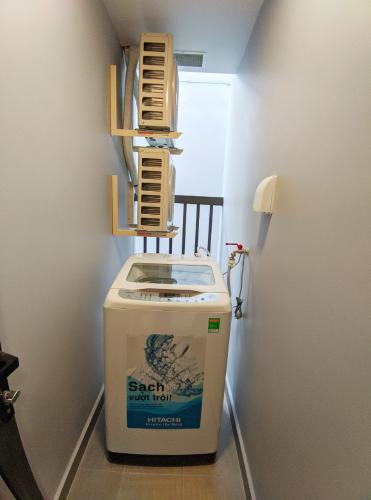 Lôgia căn 2PN Safira Cho thuê căn hộ Safira Khang Điền đầy đủ nội thất, view nội khu.