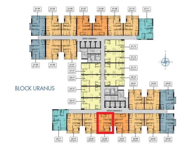 mặt bằng căn hộ q7 saigon riverside Căn hộ Q7 Saigon Riverside nội thất cơ bản, view thoáng mát.