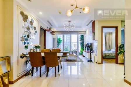 Phòng Khách Căn hộ Vinhomes Central Park 3 phòng ngủ tầng cao L1 hướng Bắc
