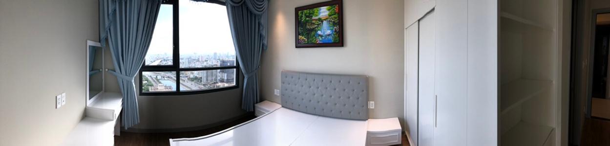 Phòng ngủ căn hộ The Gold View Căn hộ The Gold View 2 phòng ngủ nội thất đầy đủ view hồ bơi.