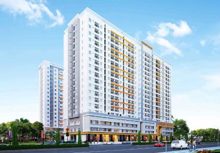 Tổng quan Moonlight Park View Căn hộ Moonlight Park View tầng trung, 2 phòng ngủ, view nội khu.