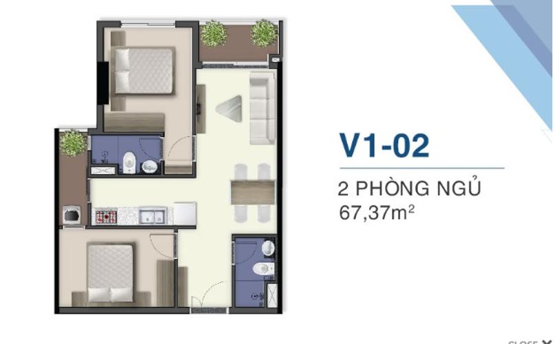 Mặt bằng căn hộ Q7 Saigon Riverside Bán căn hộ Q7 Saigon Riverside ban công hướng Bắc, view sông Sài Gòn.