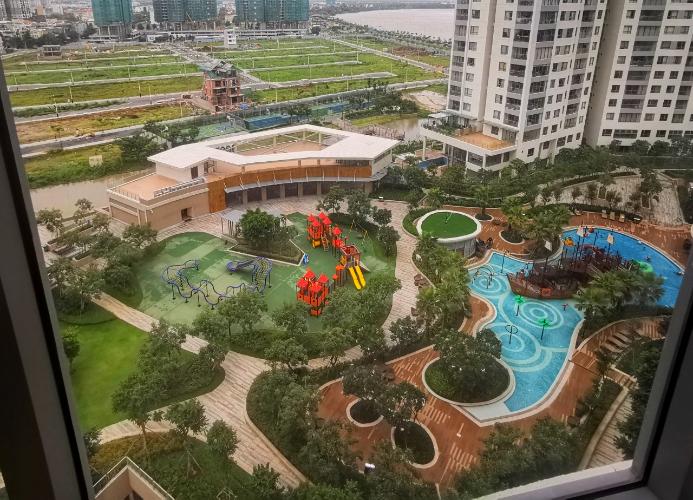 View căn hộ Đảo Kim Cương Căn hộ Đảo Kim Cương tháp Hawaii 3 phòng ngủ view nội khu.