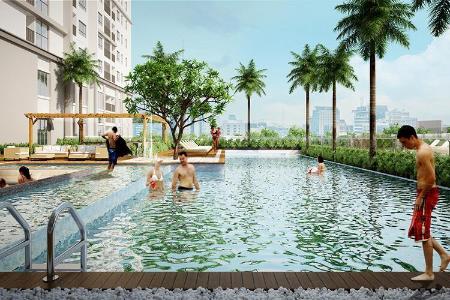 Tiện ích căn hộ Wilton Tower, Bình Thạnh Căn hộ Wilton Tower tầng trung nội thất đầy đủ, view thoáng mát.