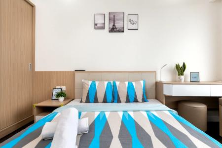 phòng ngủ căn hộ Rivergate Residence Căn hộ RiverGate Residence thiết kế hiện đại, đầy đủ nội thất.