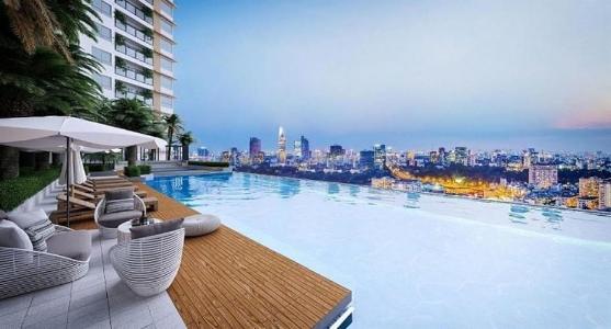 Hồ bơi Opal Boulevard Căn hộ tầng cao Opal Boulevard 2 phòng ngủ, nội thất cơ bản.