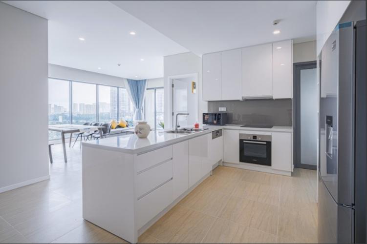 Phòng bếp căn hộ ĐẢO KIM CƯƠNG Cho thuê căn hộ Diamond Island - Đảo Kim Cương 3PN, tháp Bahamas, là căn góc, đầy đủ nội thất, view trực diện sông