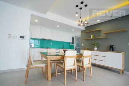 Phòng Ăn Bán căn hộ Happy Valley 3PN, tầng thấp, đầy đủ nội thất, view trực diện sông