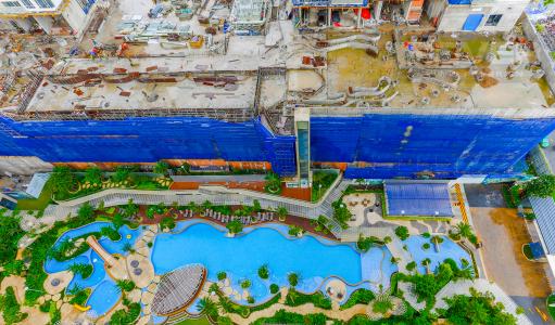 View Hồ Bơi Nội Khu Căn góc Estella Heights 3 phòng ngủ tầng cao hướng Bắc tòa T1