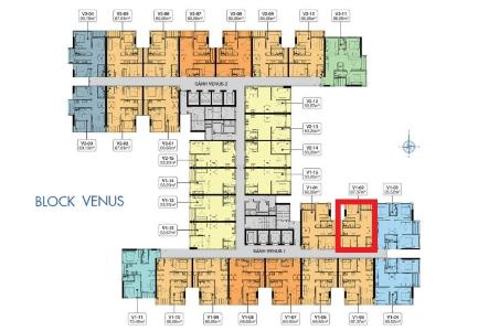 Mặt bằng tầng căn hộ Q7 Saigon Riverside Bán căn hộ Q7 Saigon Riverside ban công hướng Bắc, view sông Sài Gòn.