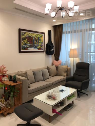 Phòng Khách Bán căn hộ Vinhomes Central Park tầng thấp, tháp Landmark 5, đầy đủ nội thất, view hồ bơi và mé sông