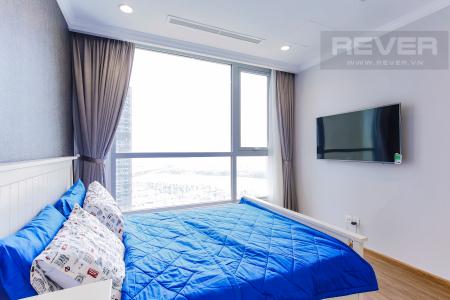 Phòng Ngủ 2 Căn hộ Vinhomes Central Park tầng cao Landmark 2 view đẹp về sông và Landmark 81