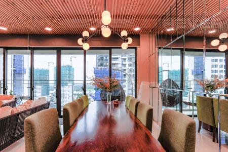 Phòng Ăn Căn góc Estella Heights 3 phòng ngủ tầng cao hướng Bắc tòa T1