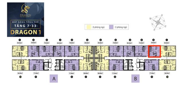 Mặt bằng tầng căn hộ Topaz Elite Căn hộ Topaz Elite tầng cao, bàn giao không kèm nội thất.