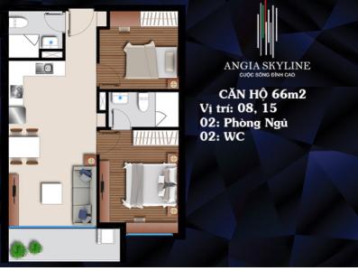 nhà trống An gia Skyline Căn hộ An Gia Skyline tầng cao, nội thất cơ bản