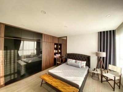 Phòng ngủ master căn hộ Vista Verde Bán căn hộ Vista Verde nội thất đầy đủ với phong cách sáng tạo.