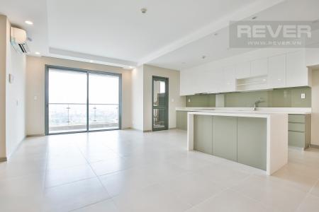 Phòng Khách Căn hộ The Gold View 3 phòng ngủ tầng thấp tháp B nội thất cơ bản