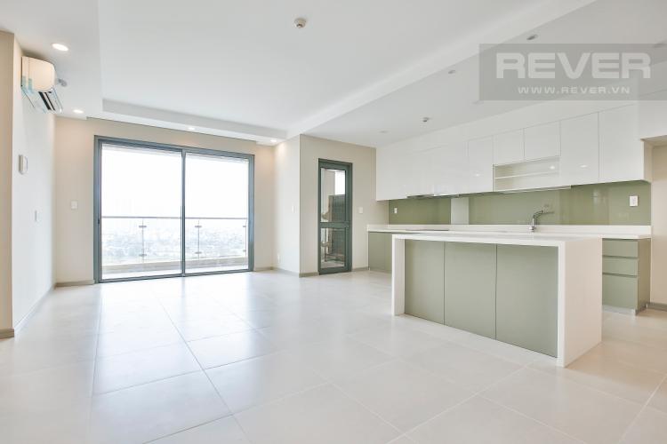 Phòng Khách Căn hộ The Gold View 3 phòng ngủ tầng thấp tháp B nội thất cơ bản