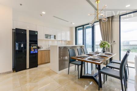 Bếp Căn hộ Vinhomes Golden River 3 phòng ngủ tầng trung A4 view sông