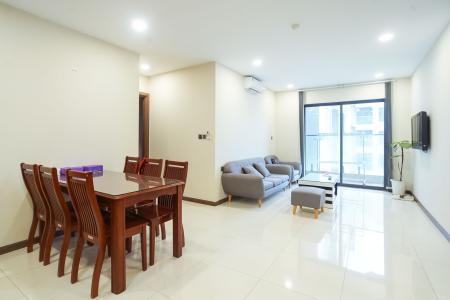 Phòng khách căn hộ De Capella Căn hộ De Capella tầng trung, block A - 2 phòng ngủ, đầy đủ nội thất