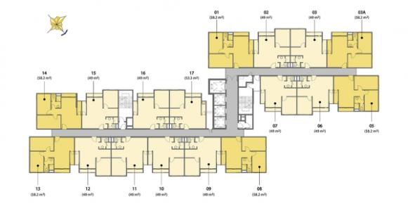 Layout The Pegasuite 2, Quận 8 Căn hộ The Pegasuite 2 tầng cao, view nội khu hồ bơi.
