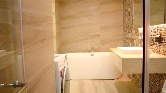 Phòng tắm căn hộ dịch vụ Căn hộ dịch vụ Kim Residence đầy đủ nội thất, view thoáng mát.