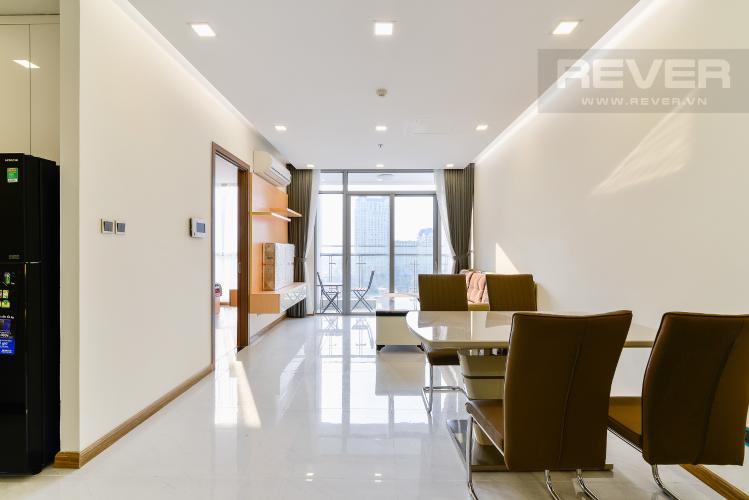 Phòng Khách Căn hộ Vinhomes Central Park 2 phòng ngủ tầng trung P7 full nội thất