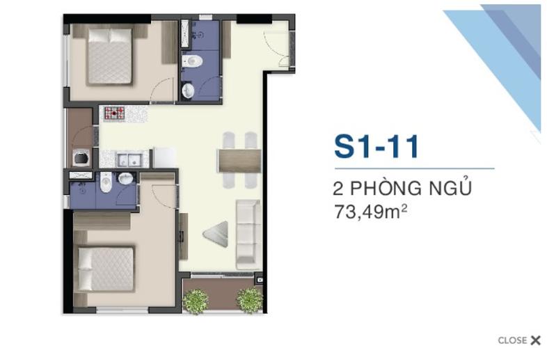 mặt bằng căn hộ q7 saigon riverside Căn hộ Q7 Saigon Riverside tầng cao, nội thất cơ bản, tiện ích đa dạng