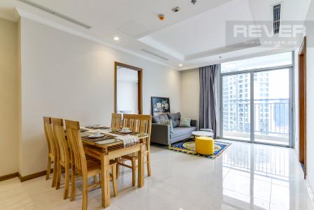 Phòng Khách Căn hộ Vinhomes Central Park 3 phòng ngủ tầng cao L2 hướng Tây Nam