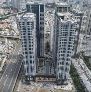 phối cảnh căn hộ SUNWAH PEARL Bán căn hộ Sunwah Pearl thuộc tầng cao, 1 phòng ngủ, diện tích sàn 56m2, sổ hồng đầy đủ