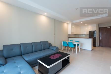 Phòng khách căn hộ THE GOLD VIEW Cho thuê căn hộ The Gold View 2PN, tầng cao, đầy đủ nội thất, ban công Đông Nam