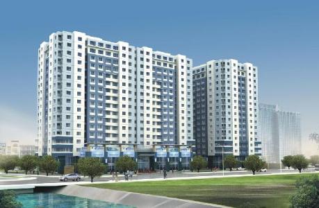 Chung cư Đất Phương Nam, Bình Thạnh Căn hộ chung cư Đất Phương Nam sàn lót gỗ sang trọng, view thành phố.