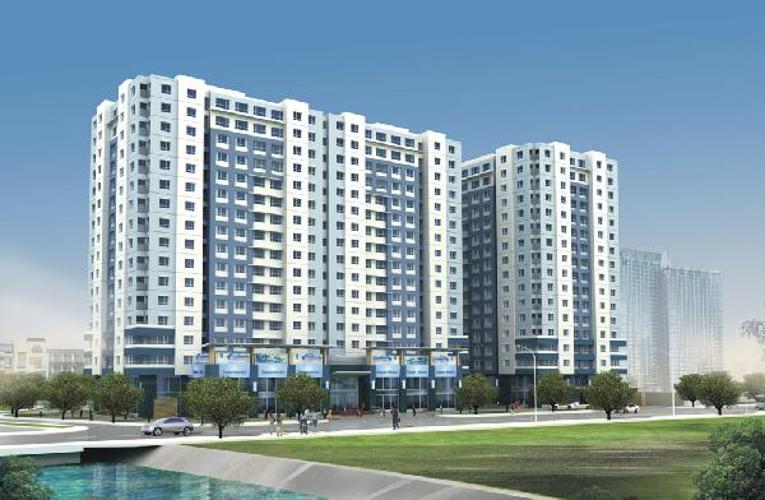 Chung cư Đất Phương Nam, Bình Thạnh Căn hộ chung cư Đất Phương Nam sàn lót gỗ sang trọng, view thành phố.