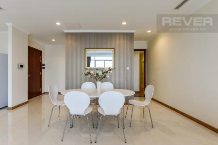 bàn ăn Căn góc Vinhomes Central Park tầng cao C1 view trực diện sông