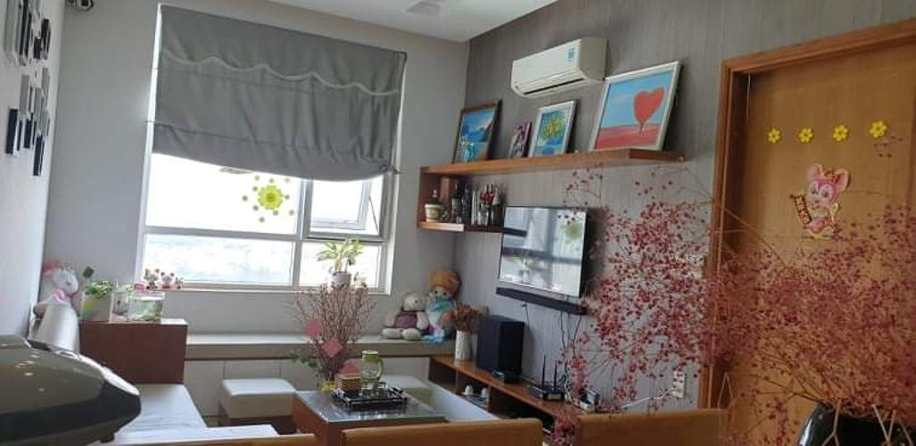 Phòng khách căn hộ The CBD Premium Home Bán căn hộ The CBD Premium Home, view thành phố, 2 phòng ngủ, diện tích 60.1m2, đầy đủ nội thất, giá có thể thỏa thuận.