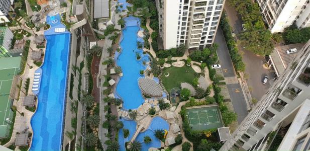 View Estella Heights Quận 2 Căn hộ Estella Heights tầng cao, 3 mặt view thoáng mát.