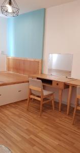 Phòng ngủ căn hộ City Gate Căn hộ City Gate tầng cao nội thất đầy đủ, view nội khu hồ bơi.