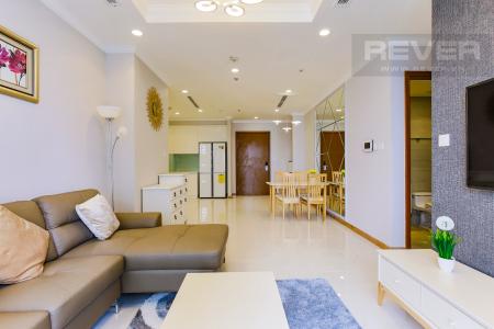 Phòng Khách Căn hộ Vinhomes Central Park tầng cao Landmark 2 view đẹp về sông và Landmark 81