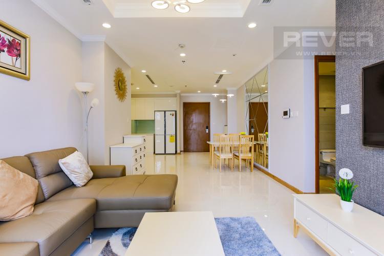 Phòng Khách Căn hộ Vinhomes Central Park tầng cao Landmark 2 view đẹp về sông và Landmark 81